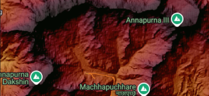 Topography map layer preview